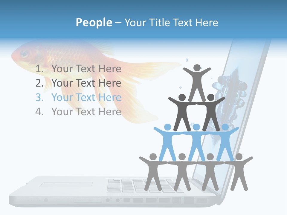 Isolated Computer White PowerPoint Template