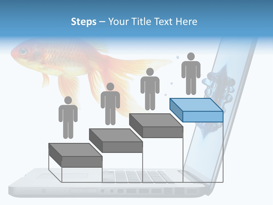 Isolated Computer White PowerPoint Template