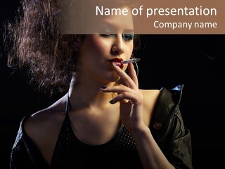 Face White Pimp PowerPoint Template