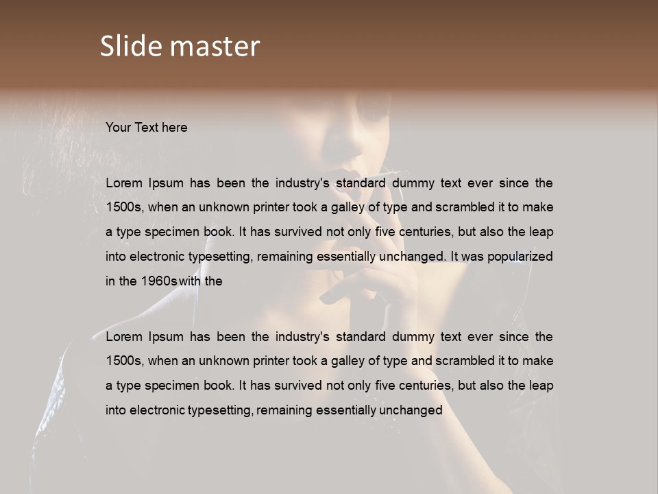 Face White Pimp PowerPoint Template