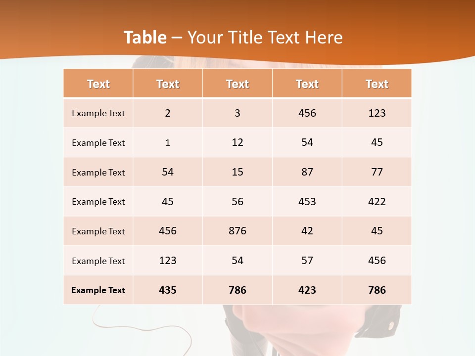 A Woman Holding A Microphone In Her Hand PowerPoint Template