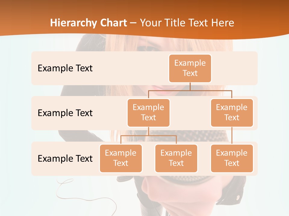 A Woman Holding A Microphone In Her Hand PowerPoint Template