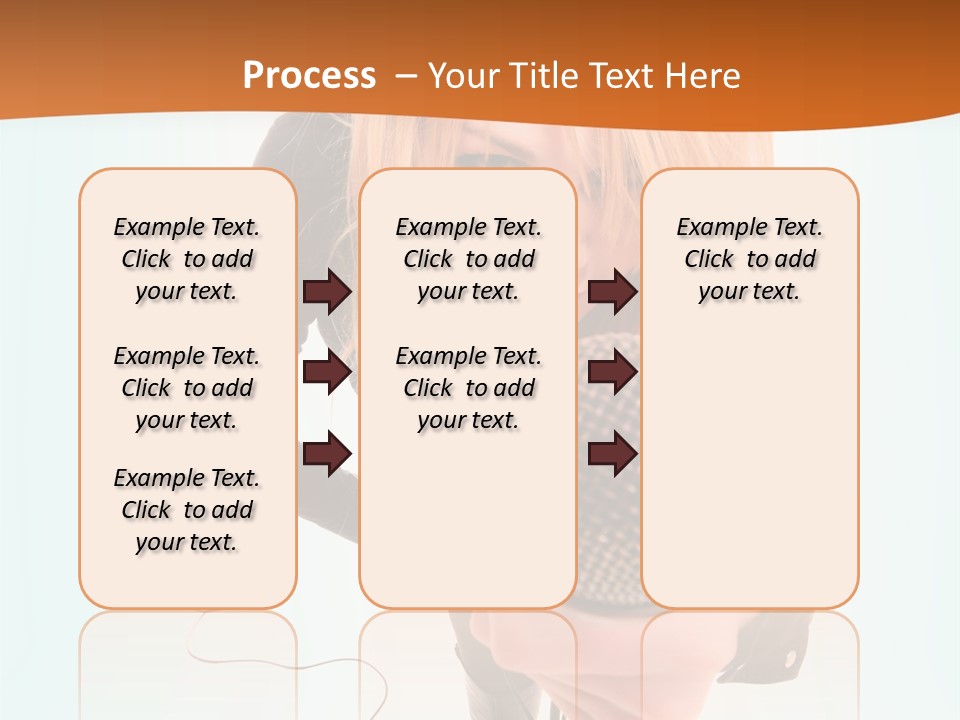 A Woman Holding A Microphone In Her Hand PowerPoint Template