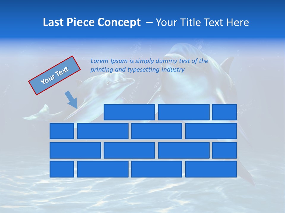 Couple Aqua Animal PowerPoint Template