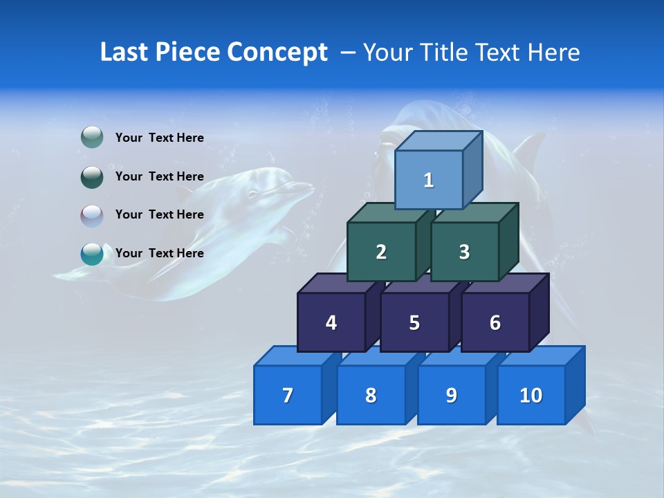Couple Aqua Animal PowerPoint Template