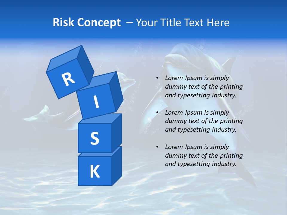 Couple Aqua Animal PowerPoint Template