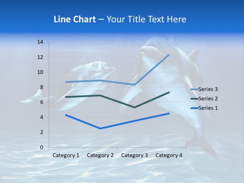 Couple Aqua Animal PowerPoint Template