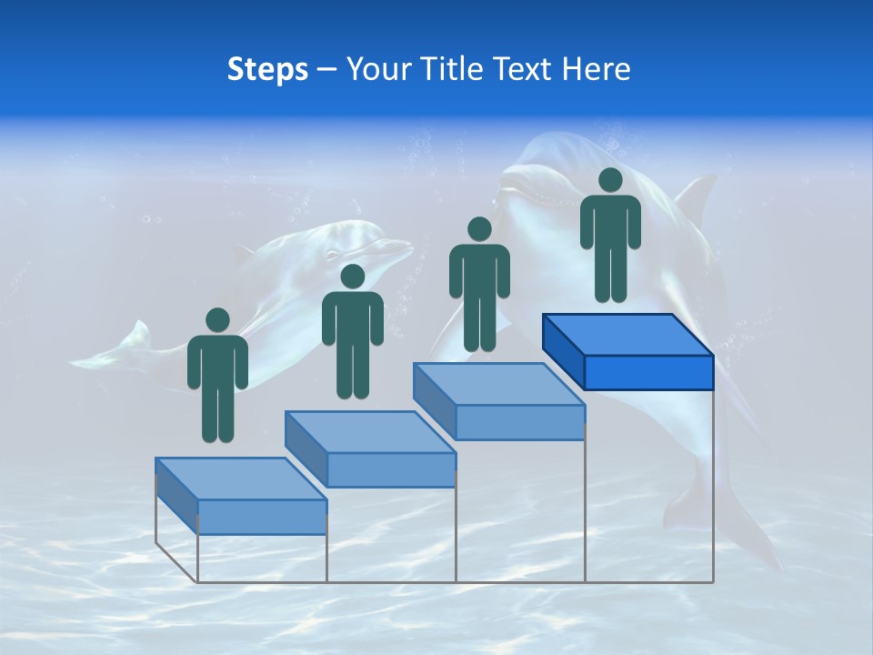 Couple Aqua Animal PowerPoint Template