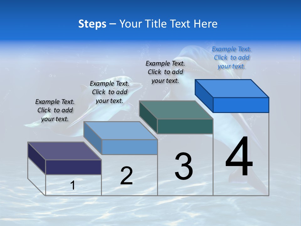 Couple Aqua Animal PowerPoint Template