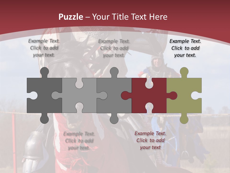 Mock Honour Horseback PowerPoint Template