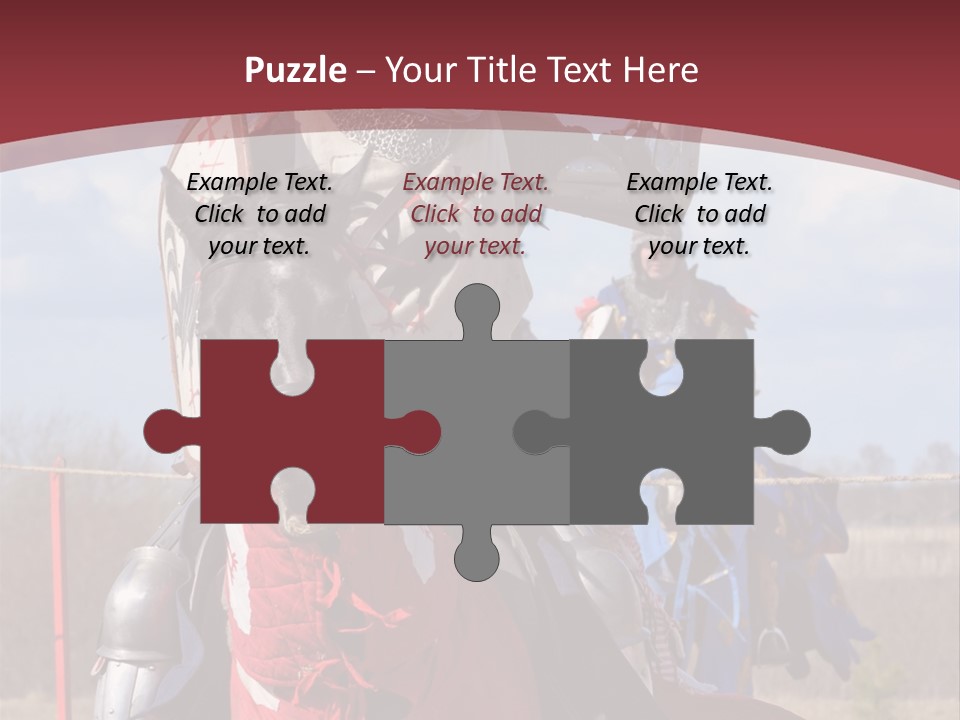 Mock Honour Horseback PowerPoint Template