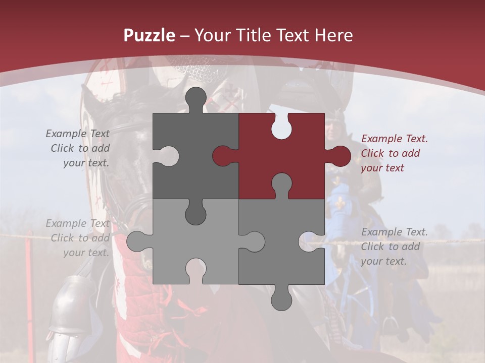 Mock Honour Horseback PowerPoint Template