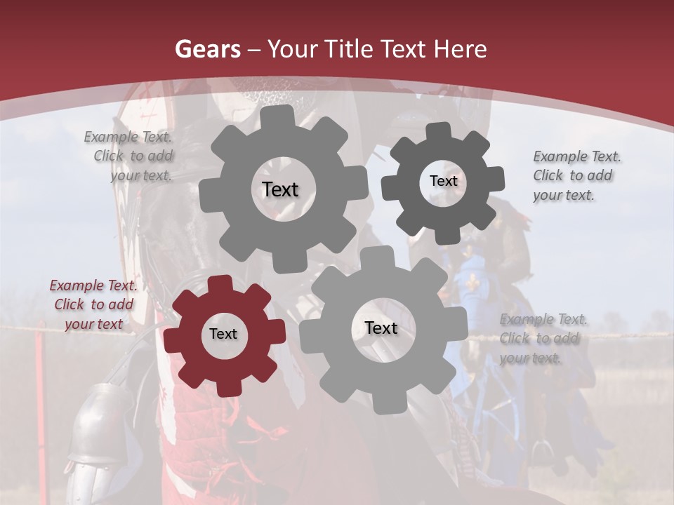 Mock Honour Horseback PowerPoint Template