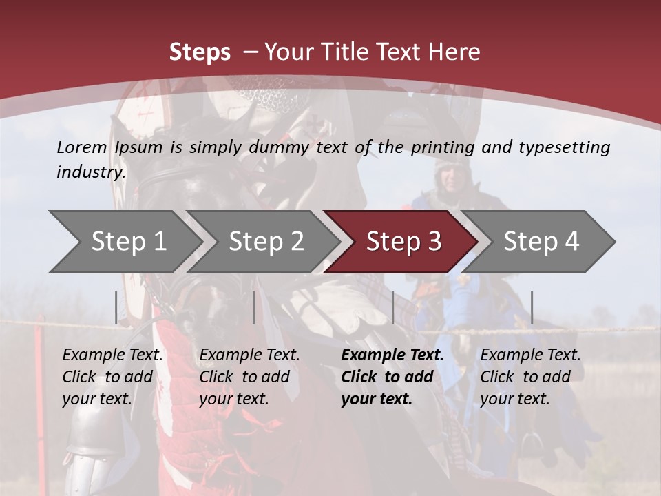 Mock Honour Horseback PowerPoint Template