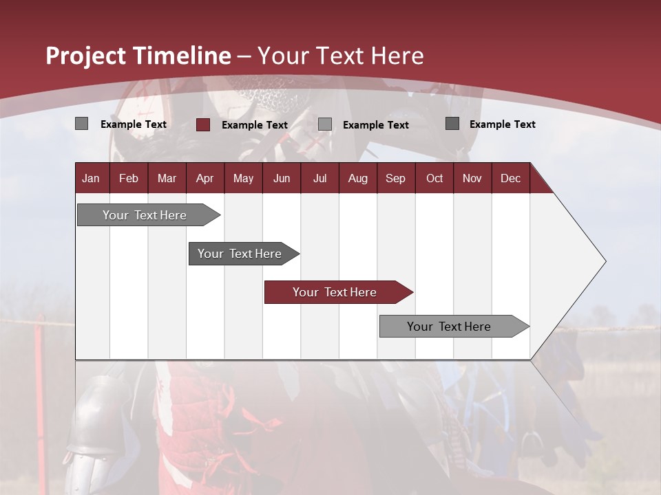 Mock Honour Horseback PowerPoint Template