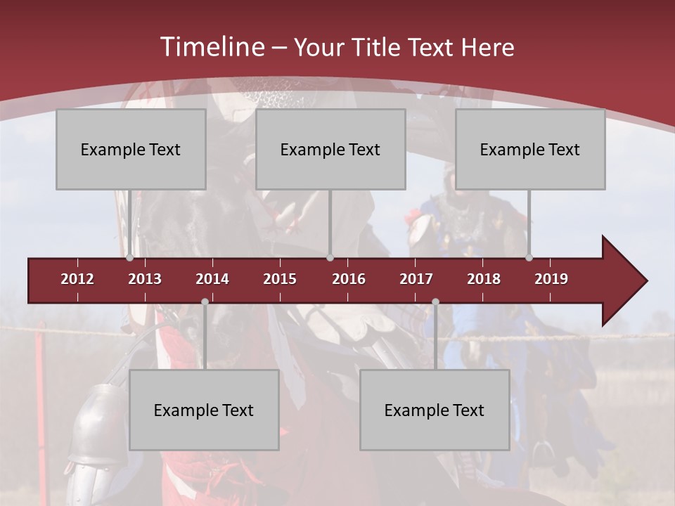 Mock Honour Horseback PowerPoint Template