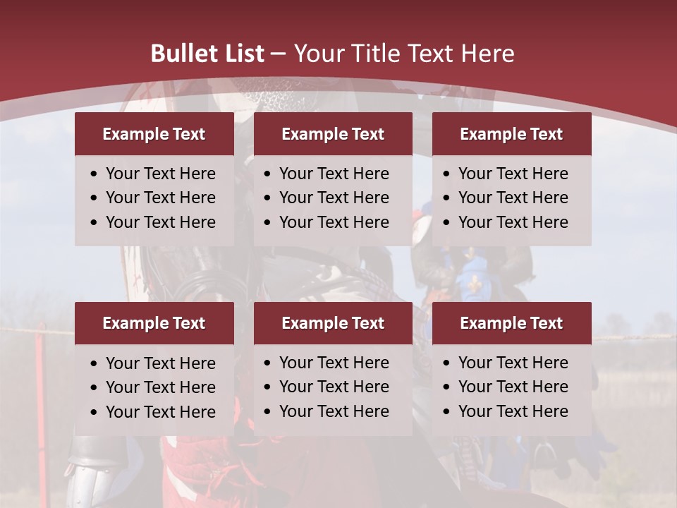 Mock Honour Horseback PowerPoint Template