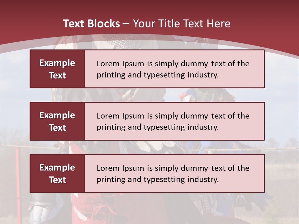 Mock Honour Horseback PowerPoint Template