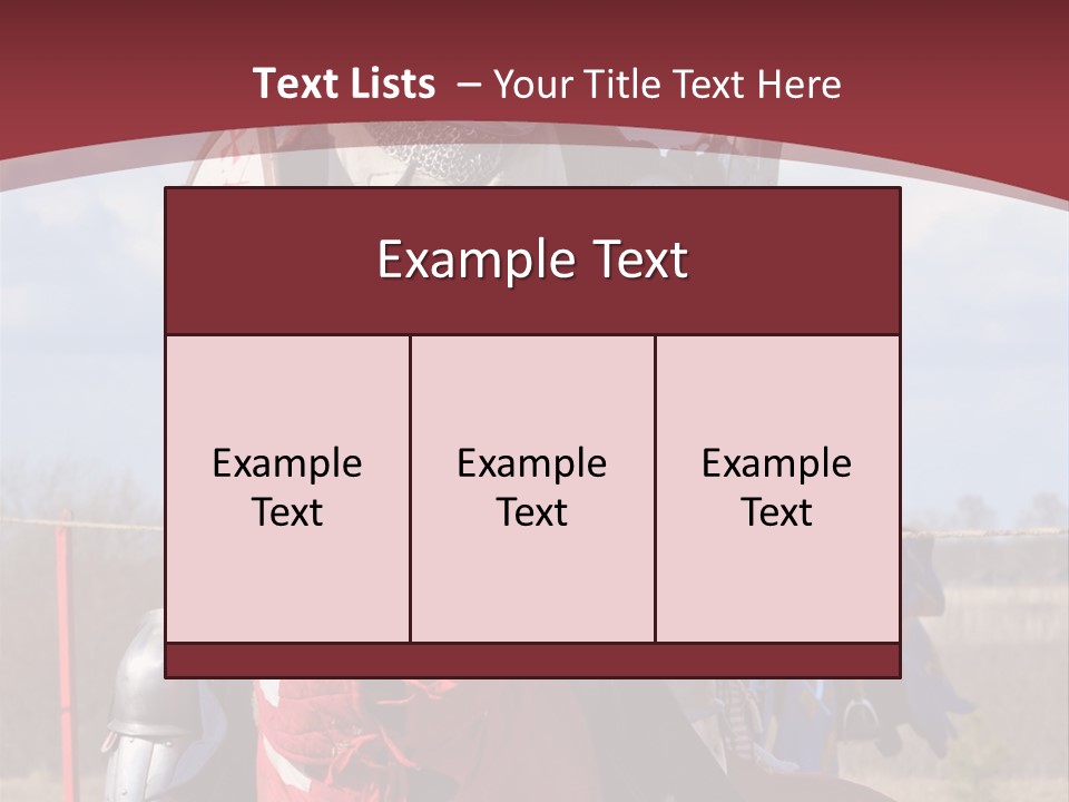 Mock Honour Horseback PowerPoint Template