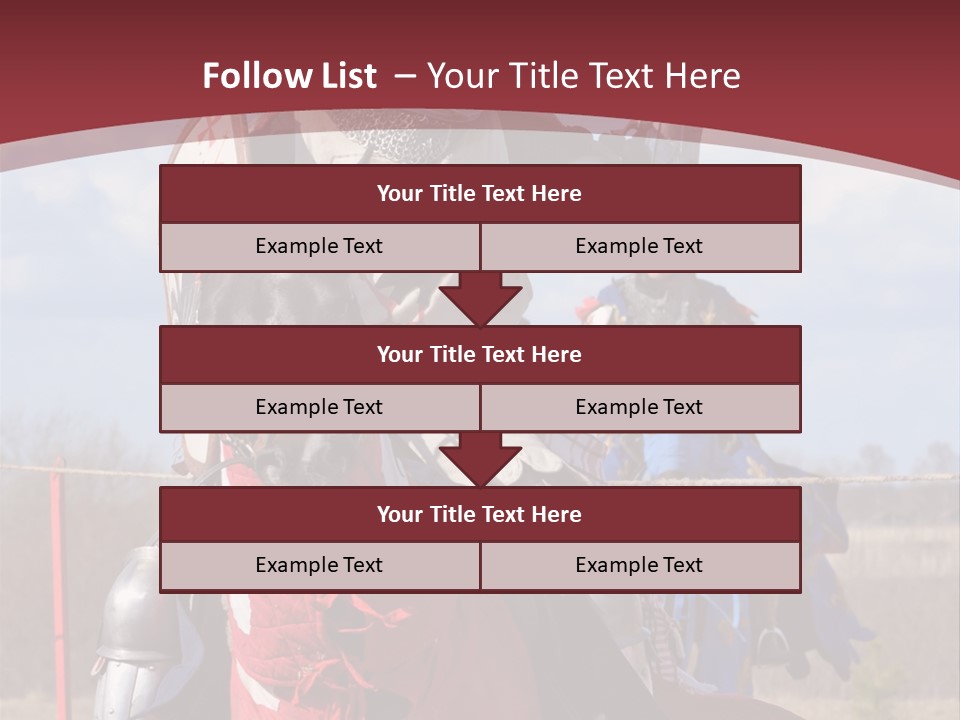 Mock Honour Horseback PowerPoint Template