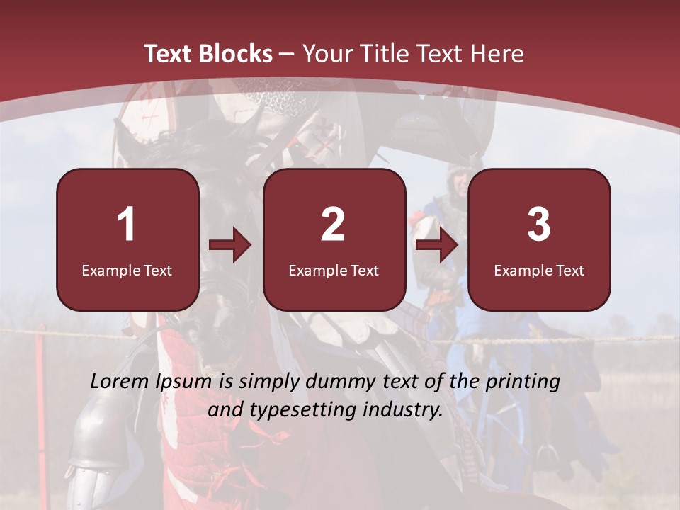 Mock Honour Horseback PowerPoint Template