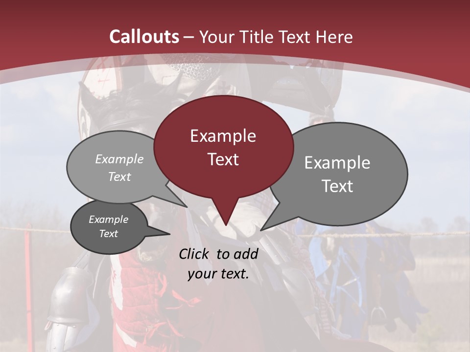 Mock Honour Horseback PowerPoint Template