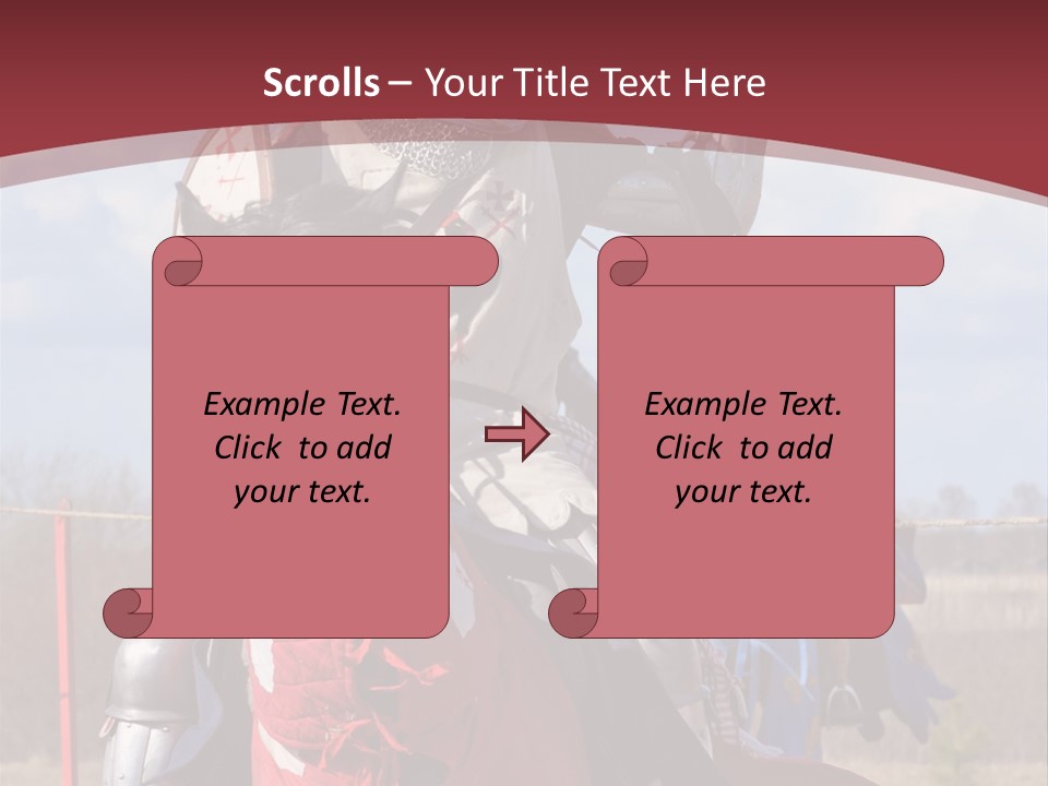Mock Honour Horseback PowerPoint Template