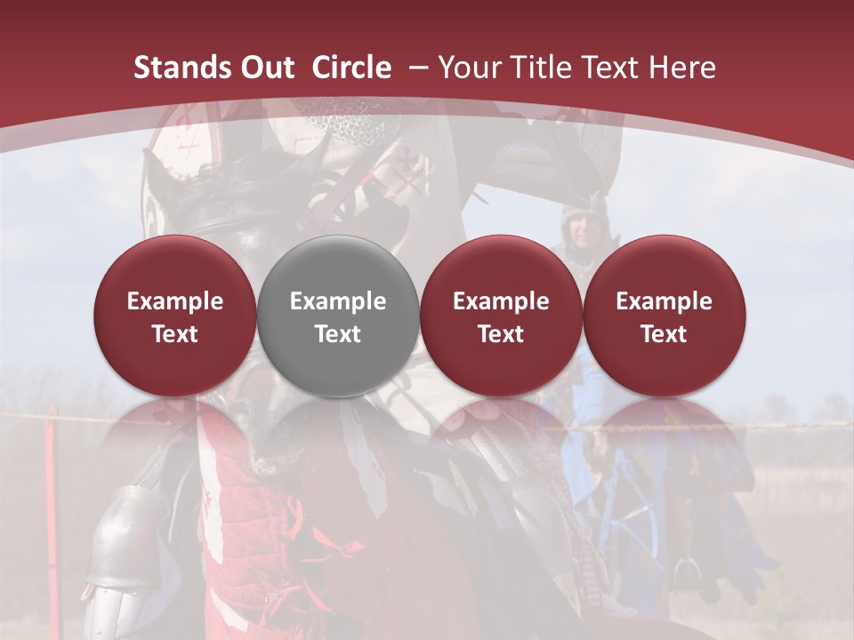 Mock Honour Horseback PowerPoint Template