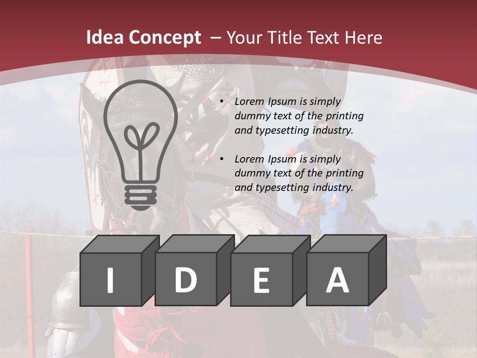 Mock Honour Horseback PowerPoint Template