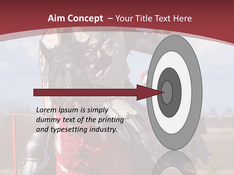 Mock Honour Horseback PowerPoint Template