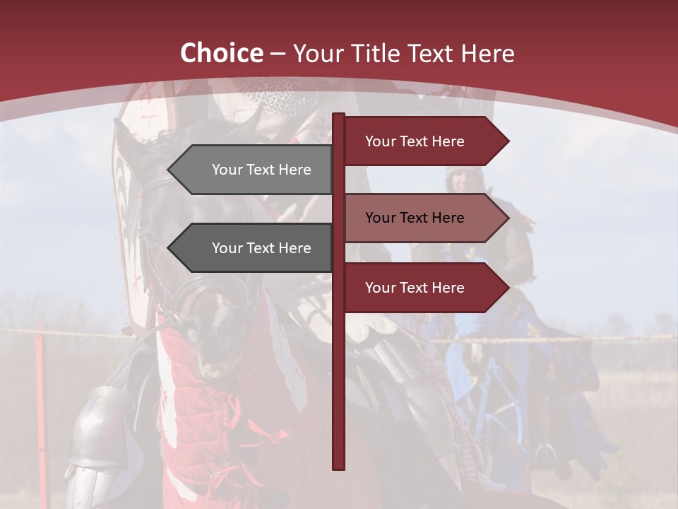 Mock Honour Horseback PowerPoint Template