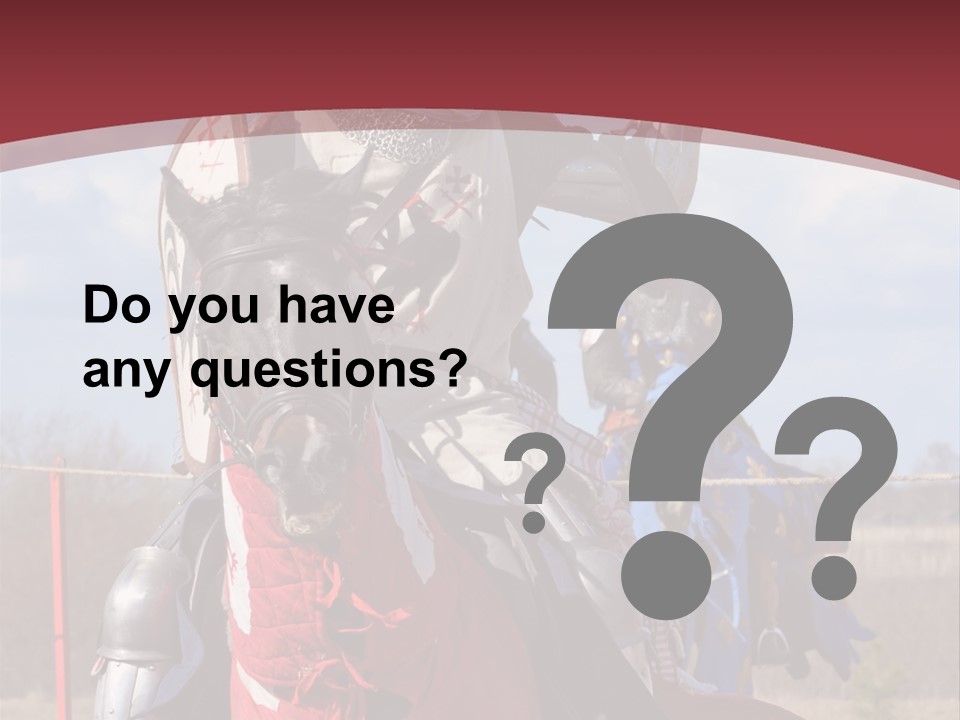 Mock Honour Horseback PowerPoint Template