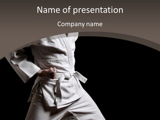 Single One Martial PowerPoint Template