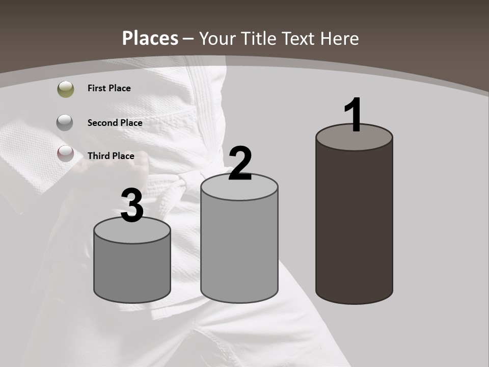 Single One Martial PowerPoint Template