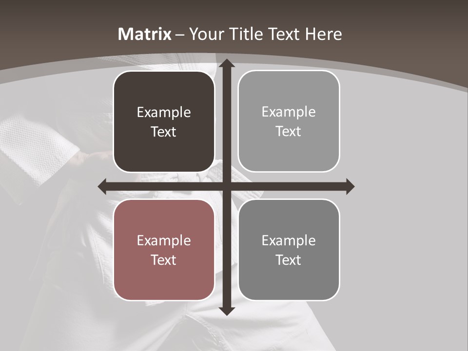 Single One Martial PowerPoint Template