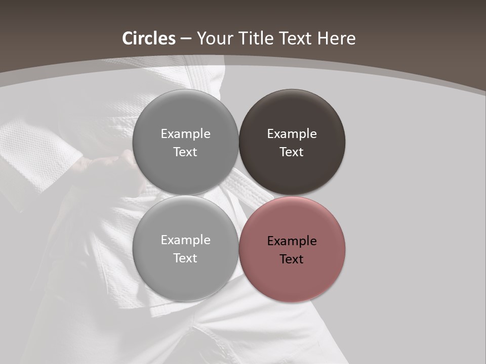Single One Martial PowerPoint Template