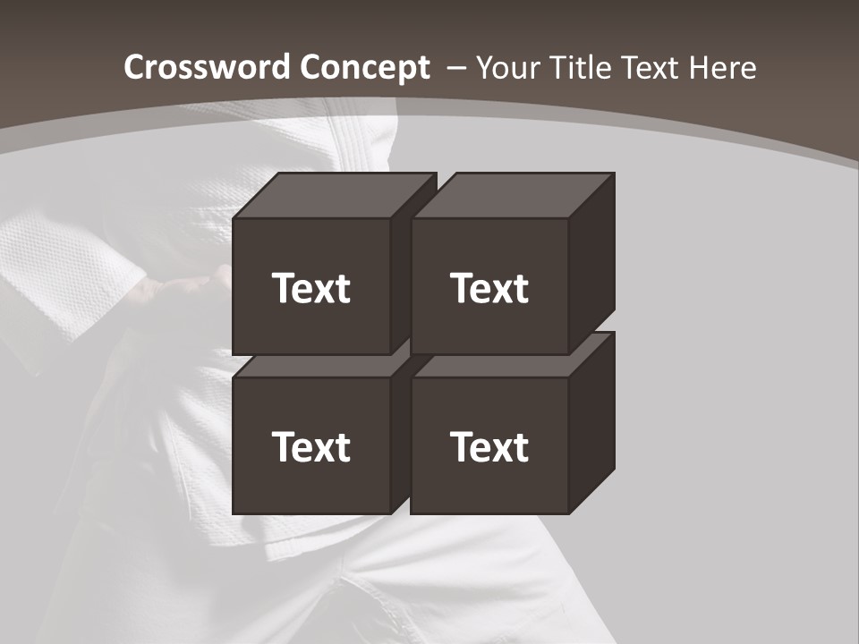 Single One Martial PowerPoint Template