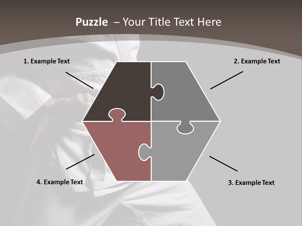 Single One Martial PowerPoint Template