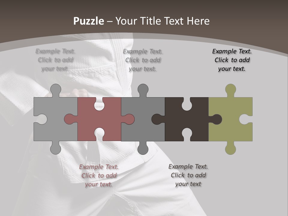 Single One Martial PowerPoint Template