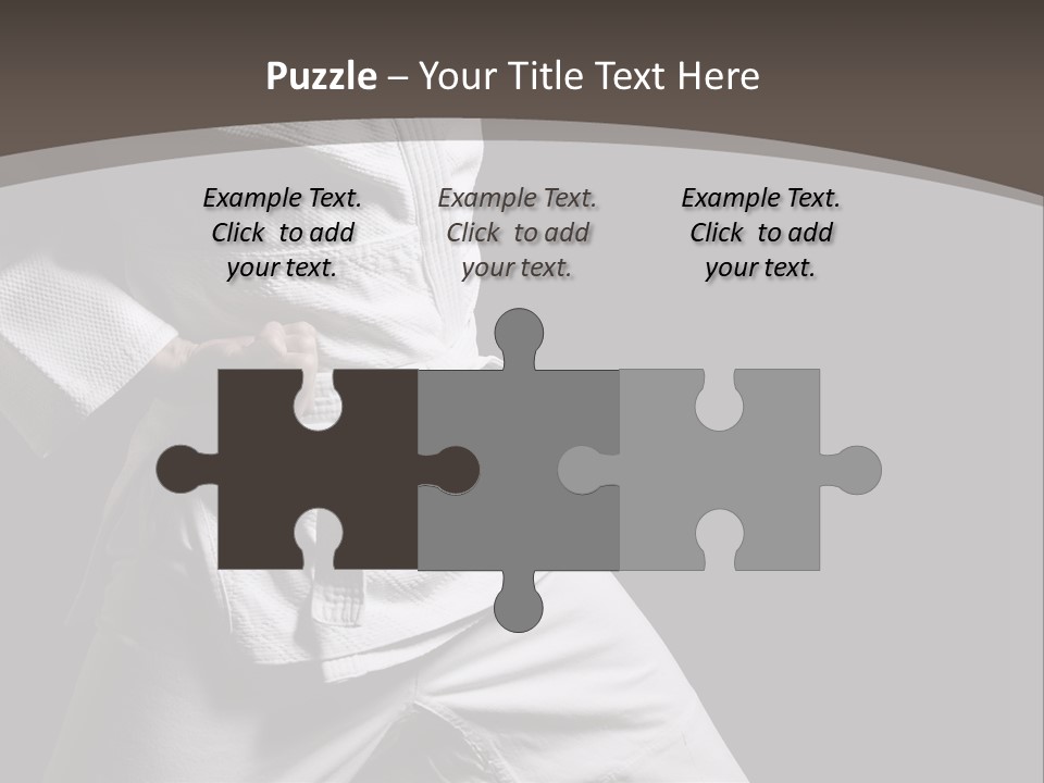 Single One Martial PowerPoint Template