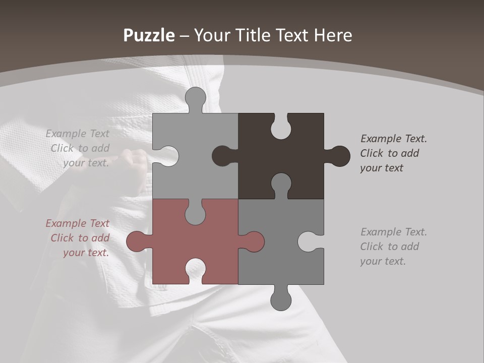 Single One Martial PowerPoint Template