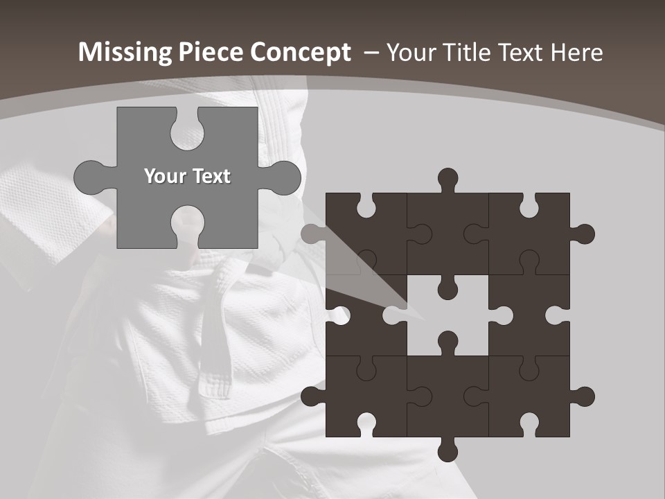 Single One Martial PowerPoint Template