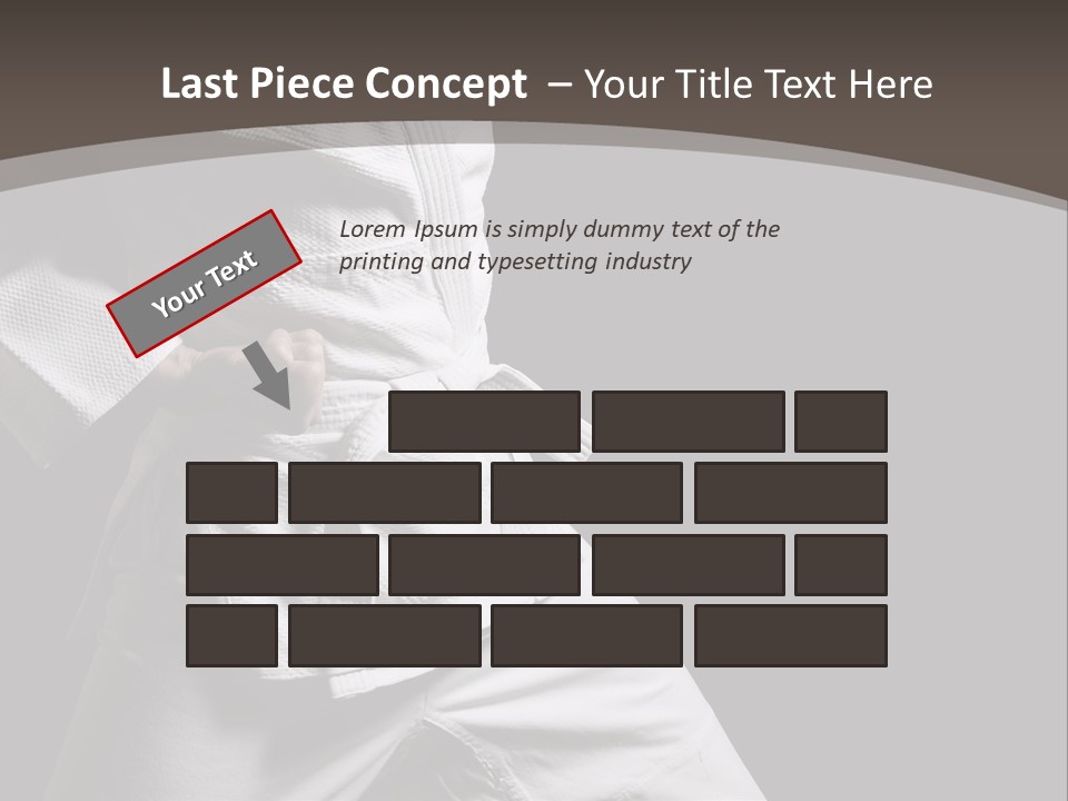 Single One Martial PowerPoint Template