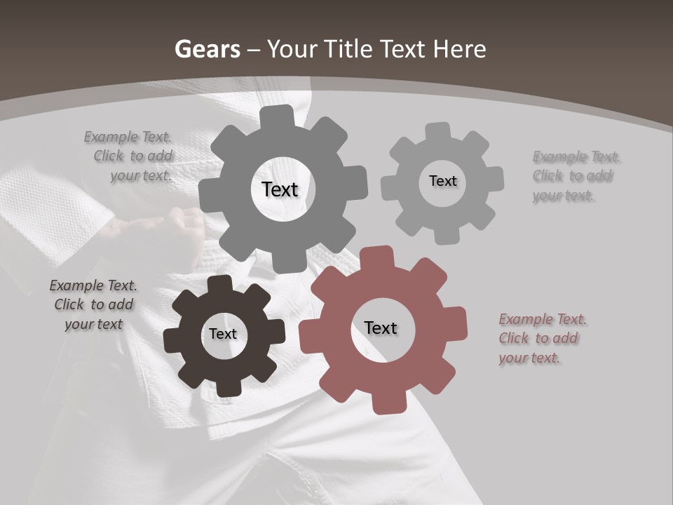 Single One Martial PowerPoint Template