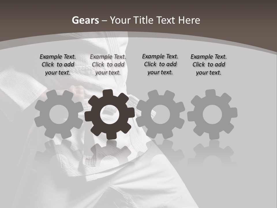 Single One Martial PowerPoint Template