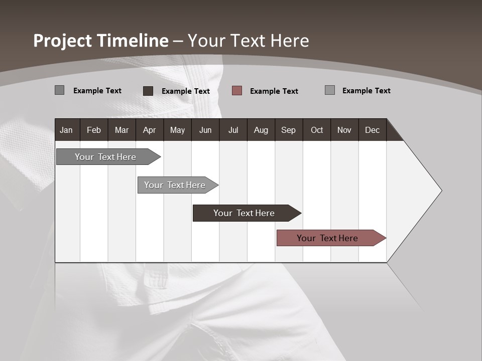 Single One Martial PowerPoint Template