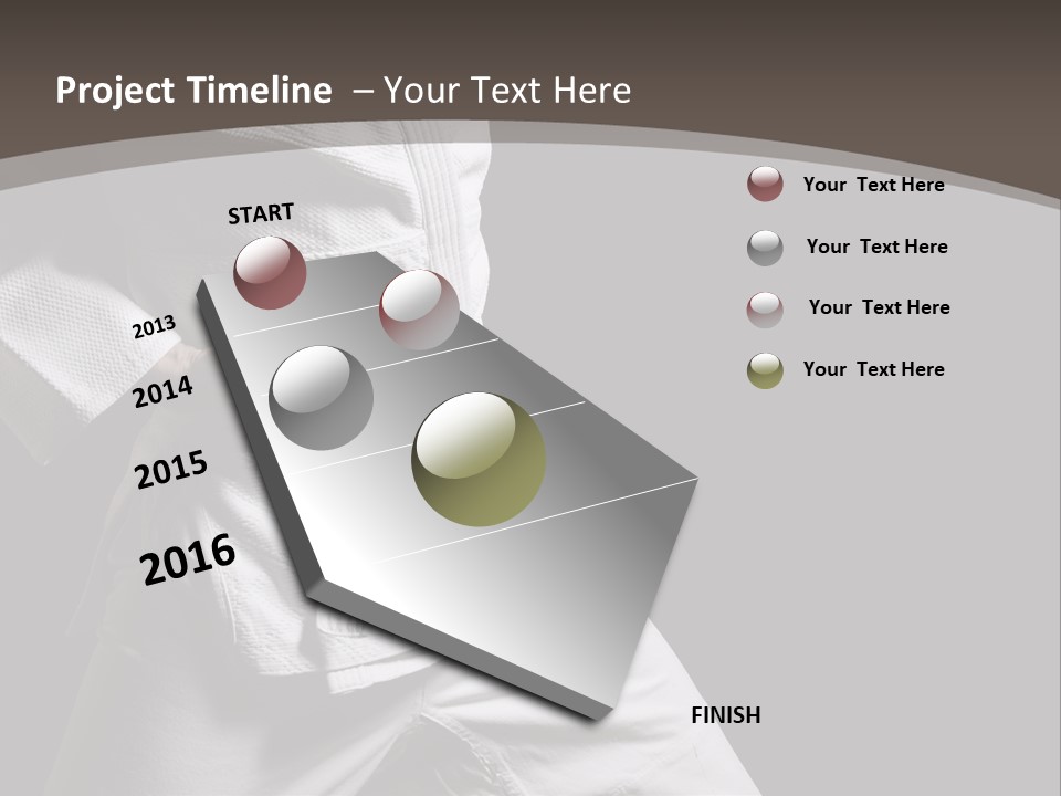 Single One Martial PowerPoint Template