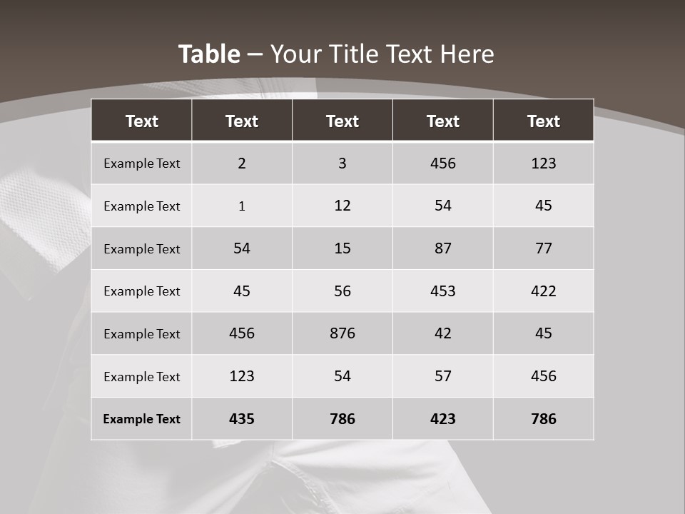 Single One Martial PowerPoint Template