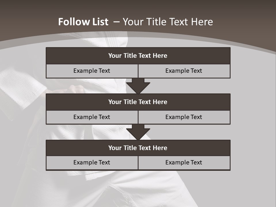 Single One Martial PowerPoint Template