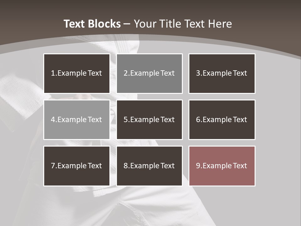 Single One Martial PowerPoint Template